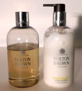 Molton Brown Orange & Bergamot Hand Lotion + Bath & Shower Gel Set - Picture 1 of 3