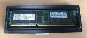 ELPIDA 16GB 2Rx4 PC3L - 10600R-9-10-E2 - EBJ17RG4EAFD-DJ-F. HP P/N: 628974-081 - Picture 1 of 3