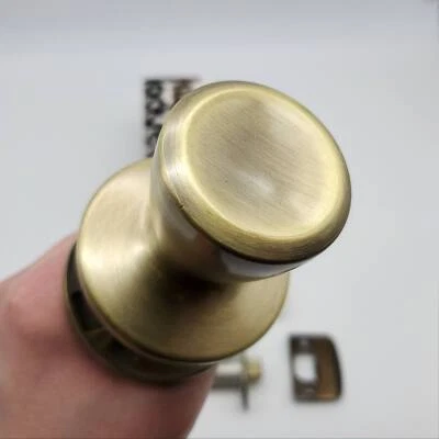 Perilla de puerta Kwikset pestillo de paso latón antiguo US5 BEL AIR 200B 2-3/4 BS NOS Foto 1 de 4