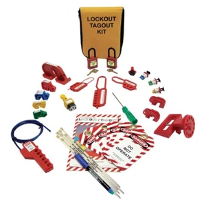 Lockout Tagout Electrician Kit with MCB Lockout Pouch (26 items in total) /UK... - Picture 1 of 1