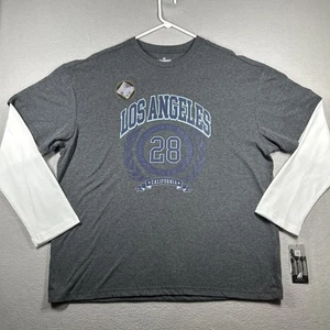 Hollywood Los Angeles Waffle manga larga para hombre XL de gran tamaño - Imagen 1 de 13