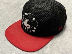 New Era 9FIFTY Disney Mickey Mouse 1928 SnapBack Hat Black Red Unisex READ - Picture 1 of 12