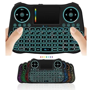 Mini Tastiera Wireless Telecomando Touchpad Mouse Controller Combo con RG... - Foto 1 di 8