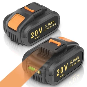 2 Pack 20V 5.0Ah Li-ion Replacement Battery for Worx WA3551 WA3641 WA3572 WA3557 - Picture 1 of 5
