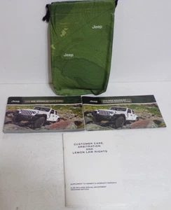 2019 Jeep Wrangler Owner's Manual User Guide 3 Book Set w/Canvas case Rubicon - Bild 1 von 1