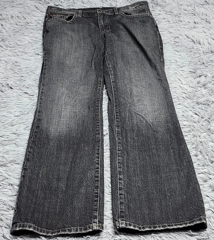 Pantalones de mezclilla Polo Ralph Lauren vintage para mujer talla 8 Kelly negros tiro bajo corte boot Foto 1 de 4
