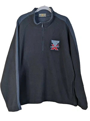 Monster Jam World Finals Fleece Shirt Mens XL Black Logo 1/4 Zip Pullover Jacket - Photo 1/4