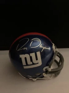 Von RON DAYNE signierter New York Giants RIddell Authentic Miniatures Football Helm - Bild 1 von 11