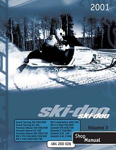 Ski-Doo 380 440 500 583 670 Snowmobile Service Repair WorkShop Shop Manual 1997
