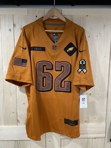 Jason Kelce #62 Brown Salute to Service Phila Eagles Jersey - Mens Large - NWT