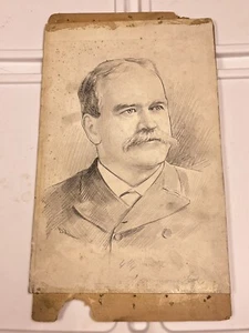 Original Pittsburgh Newspaper Illustration Naval Secretary John D. Young - Picture 1 of 12
