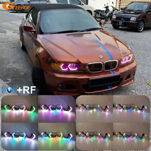 For BMW E46 Coupe Convertible Concept M4 Iconic Style Hex RGB LED Angel Eyes - Bild 1 von 25