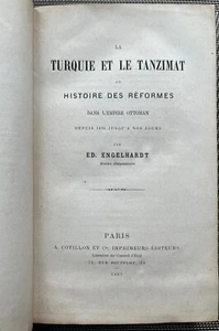 Rare, 1882, La Turquie et le Tanzimat, Eduard Engelhard, Ottoman Empire, 1st Ed. - Foto 1 di 13