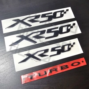 FG Falcon XR6 Turbo XR50 Black Badge Kit Side Door Rear Boot Tailgate Emblem - Picture 1 of 1