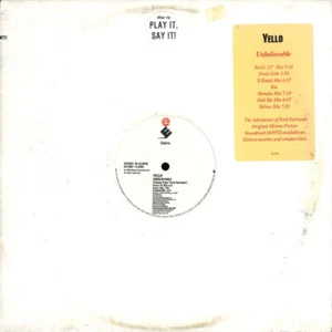 Yello - Unbelievable (Theme From "Ford Fairlane") (12", Promo) (Very Good Plus ( - Picture 1 of 4
