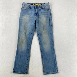 Lee X-Treme Comfort Denim Jeans Youth Boys 18 Husky Blue Mid Rise Straight Leg - Picture 1 of 12
