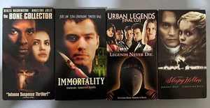 Horror Movie VHS Bundle-Sleepy Hollow, Urban Legend, Bone Collector, Immortality - Picture 1 of 6