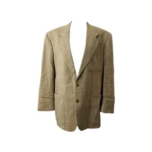 Men's XL Blazer Jacket Pincus Brothers Maxwell Brown Wool Vintage 2 Button - Picture 1 of 13