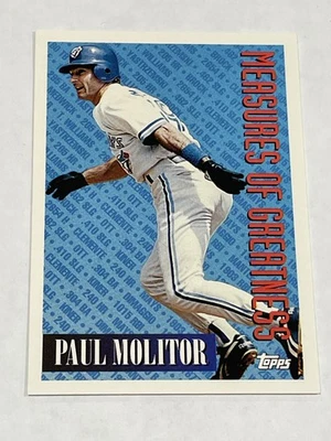 1994 Topps Baseball #609 - Paul Molitor - Toronto Blue Jays - Image 1 of 2