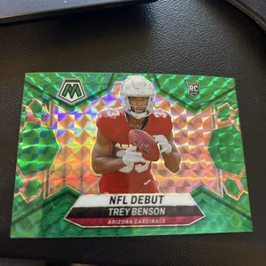 2024 Panini Mosaic - NFL Debut Trey Benson #277 Green Mosaic Prizm (RC) - Photo 1/2
