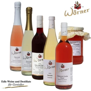 WEINGUT WÖRNER: Geschenk-Paket mit Wein, Secco, Weingelee – Probierpaket - Bild 1 von 6