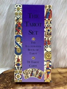 The Tarot Set for Beginners Instruction Book 78 Card Deck & Purple Cloth - Picture 1 of 11