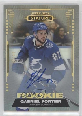 2021 Upper Deck Stature Rookies Photo Variant /49 Gabriel Fortier Rookie Auto RC - Image 1 of 2