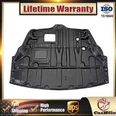 Protetor de lama sob a tampa do motor protetor contra respingos Awd para Infiniti Q50 e Q60 2014 -2020 - Imagem 1 de 4