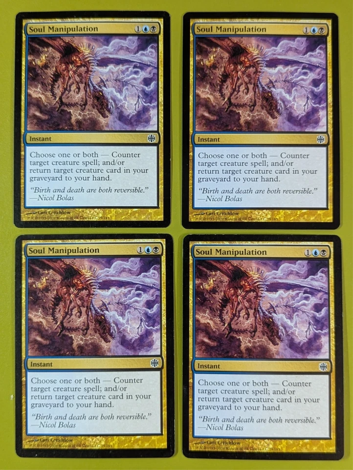 Soul Manipulation x4 Alara Reborn 4x Playset Magic the Gathering MTG - Image 1 of 1