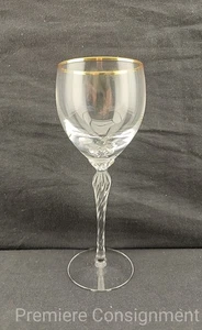 Lenox Crystal Monroe con bordo oro 7 bicchieri da vino da 5/8" - Foto 1 di 9