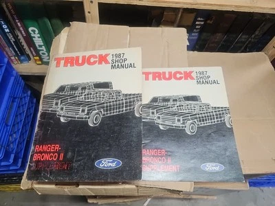 1987 年福特 RANGER BRONCO II 卡车商店手册套装服务维修书籍 — 第 1/4 张图片