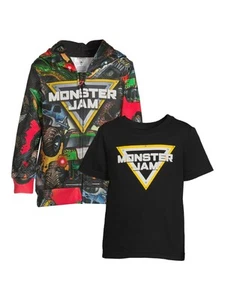 Monster Jam Toddler Boy Sublimated Zip Up Hoodie and T-Shirt Set, Size 2T - Picture 1 of 1