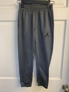 Boys Nike Jordan Gray Activewear Pants With Front Pockets, Size Small 8-10yrs - Picture 1 of 6