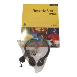 Rosetta Stone V2: Danish Level 1 with Headset Dansk Language Software CD - Picture 1 of 5