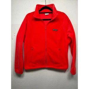 Columbia Fleece Full Zip Jacket, New Without Tags - Hot Pink/Orange, XL - Picture 1 of 4