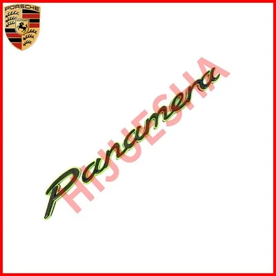 Insignia letra Panamera emblema trasero negro brillante y verde para Porsche Panamera Foto 1 de 4