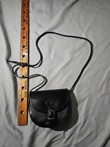 Vera Pelle Purse Made In Italy Black Coin Bag Genuine Leather - Picture 1 of 12