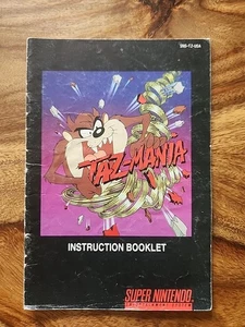 Taz-Mania (Super Nintendo Entertainment System, 1993) Manual - Picture 1 of 2