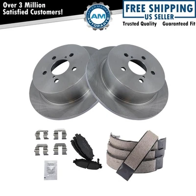 Kit de pastillas de freno y rotor de cerámica trasera para Subaru Legacy Outback 2005-2009 Foto 1 de 4