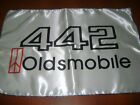 Oldsmobile 442 20x30" Flag Banner Show Garage Racing Shop Decor Muscle Car White