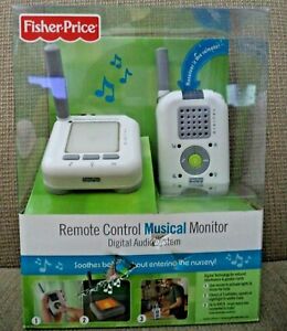 FISHER PRICE REMOTE CONTROL MUSICAL BABY MONITOR 2.4 GHz N1947 *NEW*