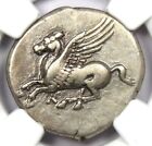 Acarnania Leucas AR Stater 300 BC Pegasus and Athena Coin - Certified NGC Ch VF