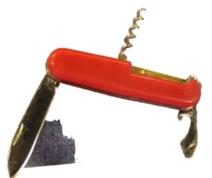 "F.E.S." / Navaja de bolsillo Ferdinand Everts Sohn vintage roja alemana c.1971 - Imagen 1 de 8