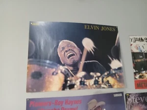 Rare Elvin Jones Yamaha Drums Poster  Red Sea Jazz Festival in Israel 29"x 20" - Picture 1 of 1