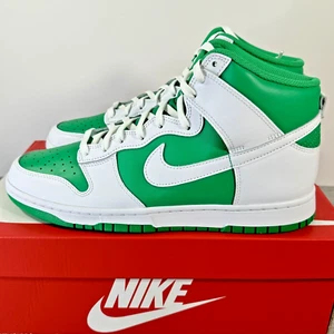 Nike Dunk Hi Retro Turnschuhe Herren 10 UK Stadion grün weiß SNKRS UVP £109,95 - Bild 1 von 17