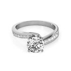 Natural Diamond Wedding Ring GIA IGI Certified Round 1 Carat Solid 950 Platinum