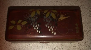 Lackierte Holzschatulle im japanischen Stil Japanese-style lackiert wood box - Bild 1 von 5