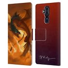 Official Piya Wannachaiwong Dragons Of Fire Leather Book Case For Nokia Phones
