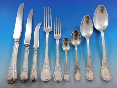 Juego de cubiertos de plata Austrian 800 caja equipada de servicio 79 piezas con arco y cinta Foto 1 de 4