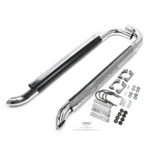 Patriot Exhaust H1060 Chrome Side Pipes w/Mufflers, 60 Inch, PR - Picture 1 of 9